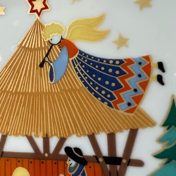 JWK Vintage Nativity Collectible Plate. Bavaria, West Germany, 1950. - Picture 3 of 8